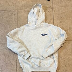 White Fox project 5 Light Gray Hoodie in XS/S